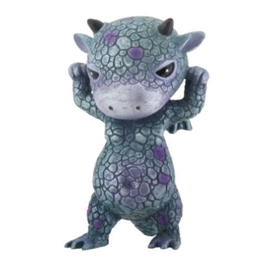 Mythical Blue and Purple Baby Ornery Dragon Fantasy Figurine 3 inch