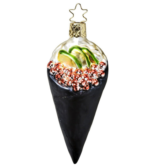 Inge Glas Temaki Sushi German Glass Christmas Ornament FREE BOX