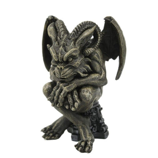 Sitting Gargoyle Statue Gothic Figurine 6 inches