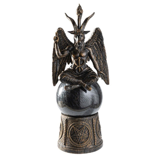 Baphomet Storm Ball Statue 12 inch