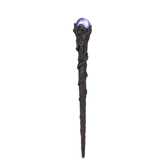 Greenman Magical Wand Orb Cold Cast Resin Magic Tree Wizard Prop 14 inch