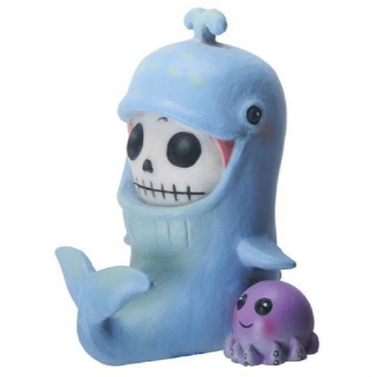 Furrybone Moby Skeleton in The Whale Costume with Octopus Figurine 3 inch
