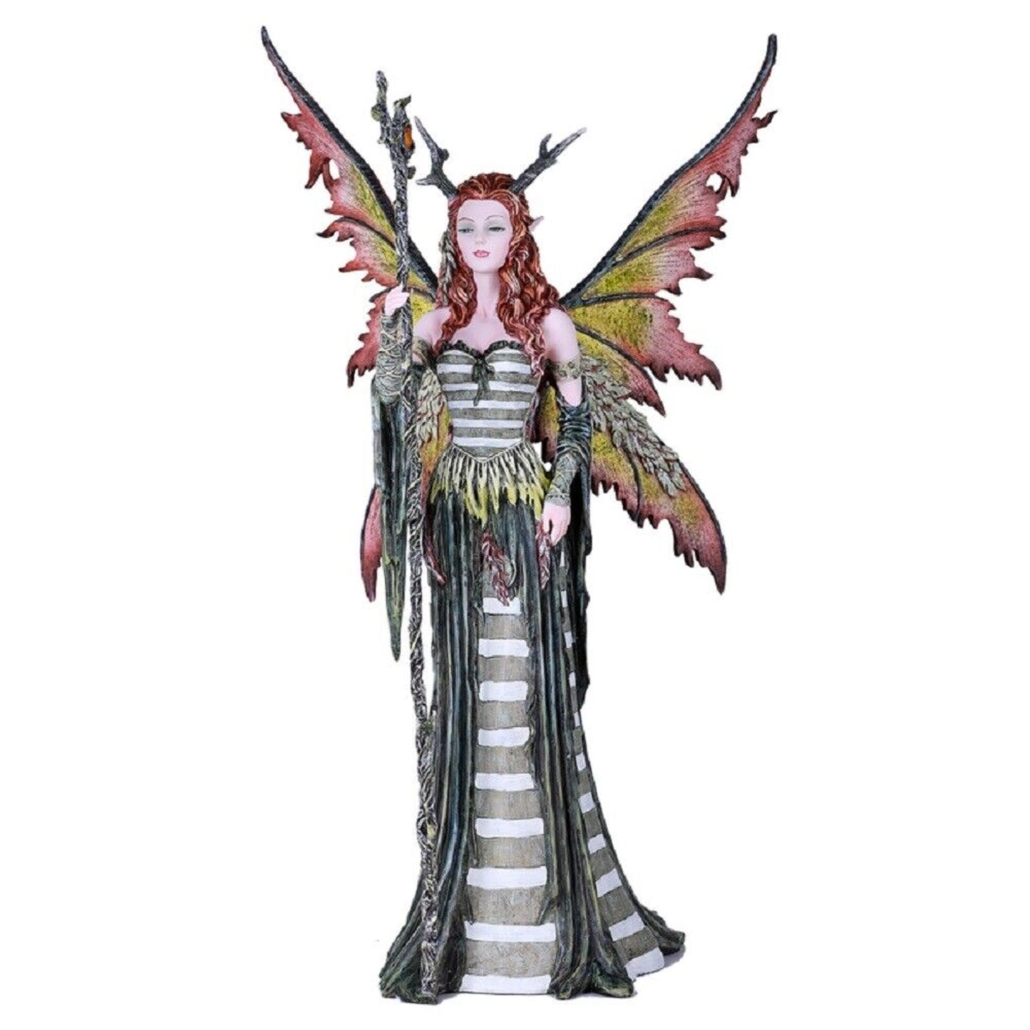 Amy Brown Large Greenwoman Fairy Statue Figurine 19.25 Inch