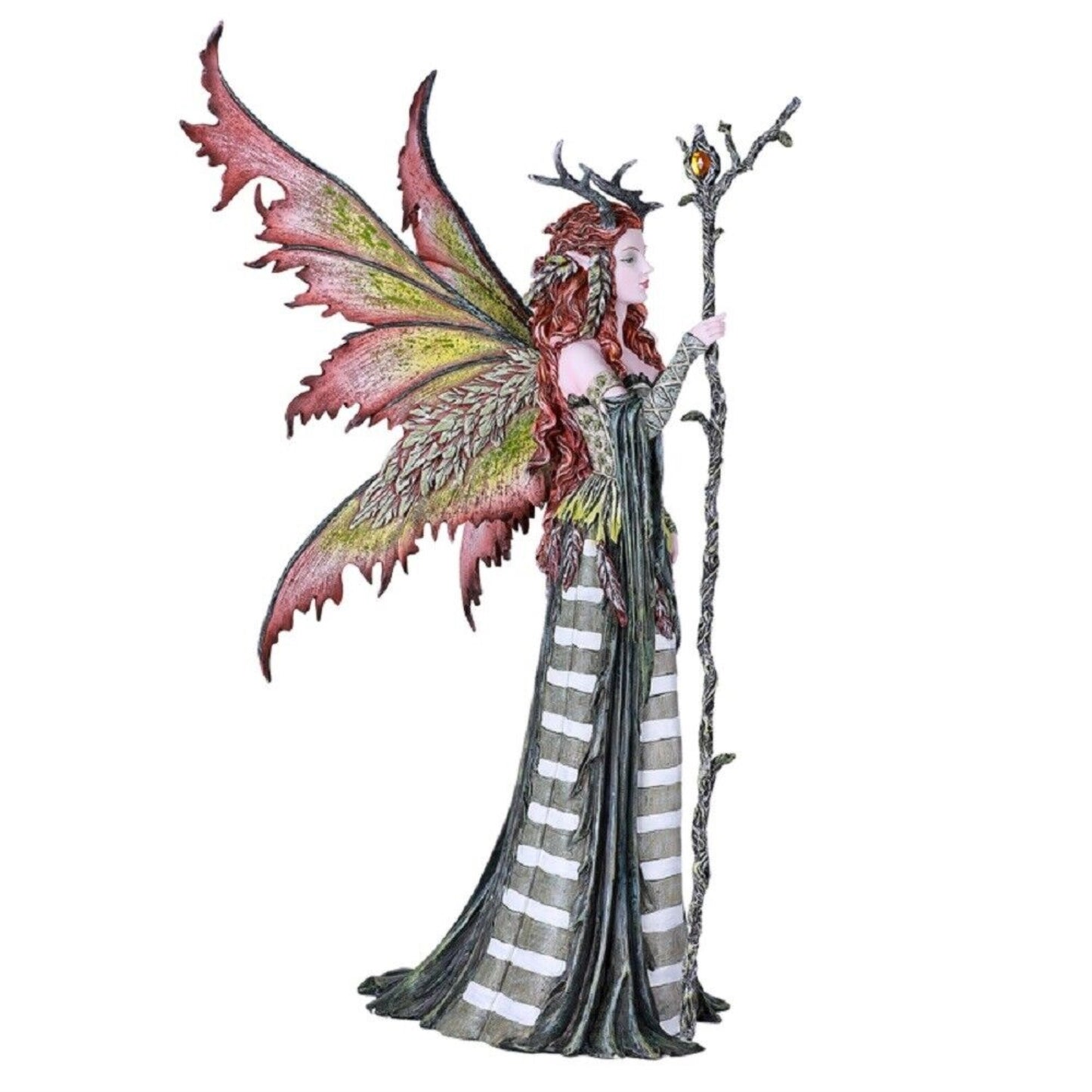 Amy Brown Large Greenwoman Fairy Statue Figurine 19.25 Inch