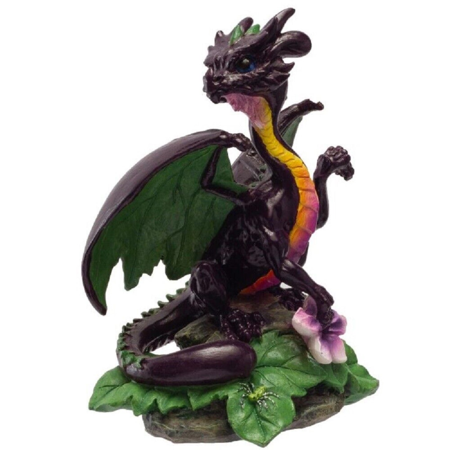 Purple Eggplant Food Dragon Figurine by Stanley Morrison 4.75 inch