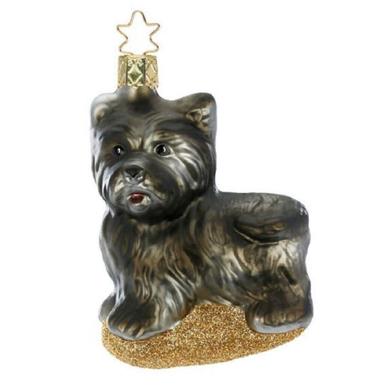 Inge Glas Scottish Terrier Dog German Glass Christmas Ornament FREE BOX