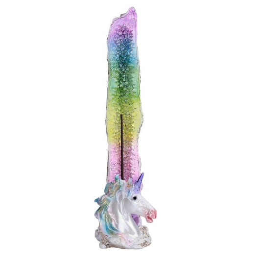 Rainbow Unicorn Incense Burner Holder Home Decoration 9.8 inch