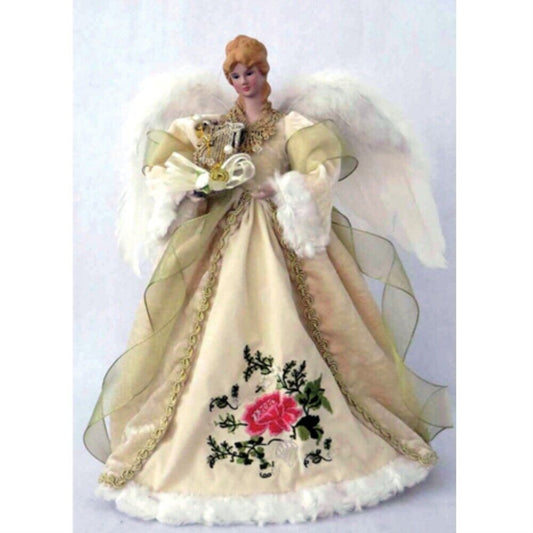 Victorian Angel Christmas Tree Topper 16 Inch