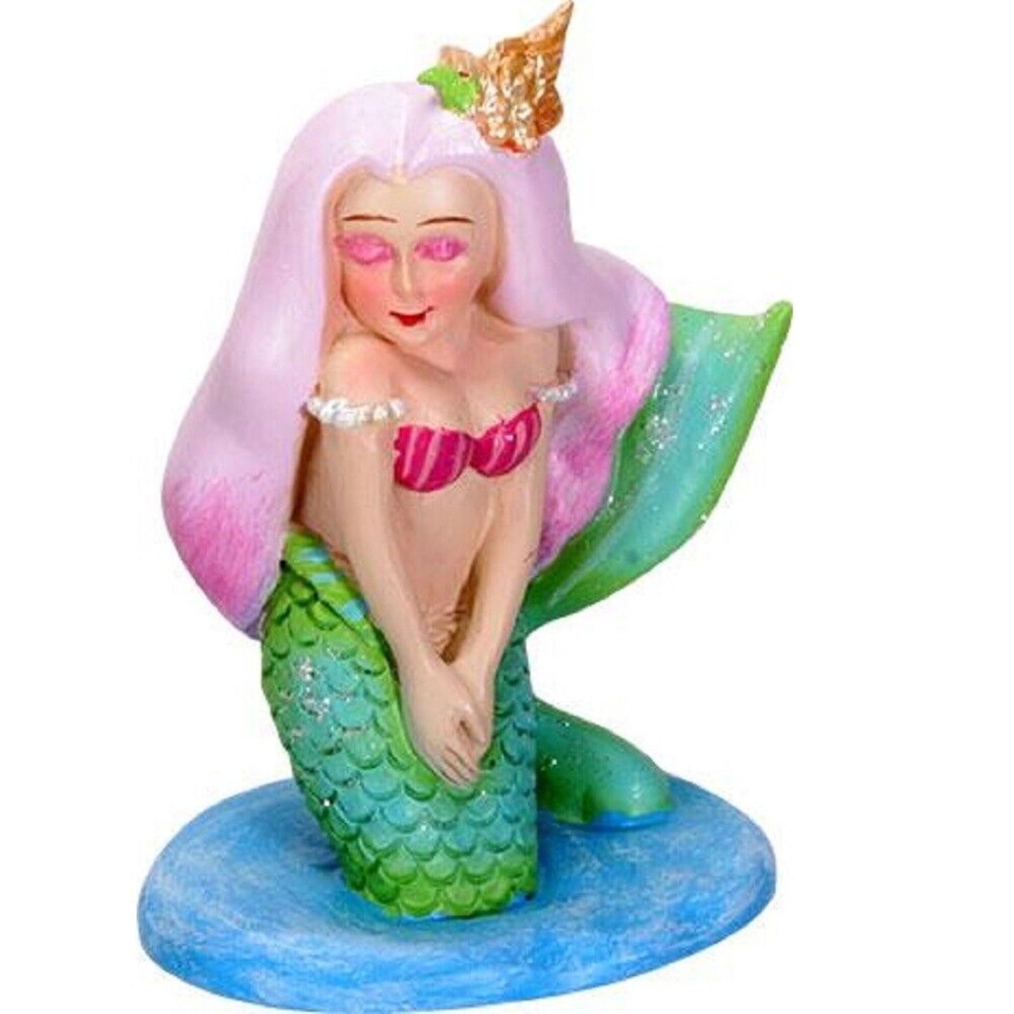 Mermaid Celeste with Pink Hair Resin Figurine 3.5 inch