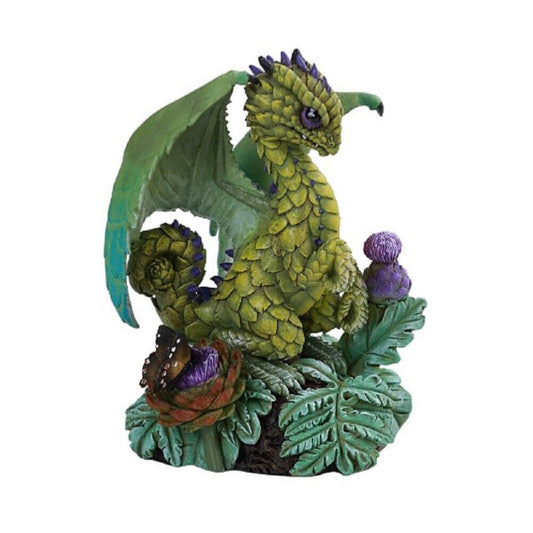 Fantasy Green Thumb Vintage Artichoke Dragon Statue Figurine 4.9 inch by Stanley Morrison
