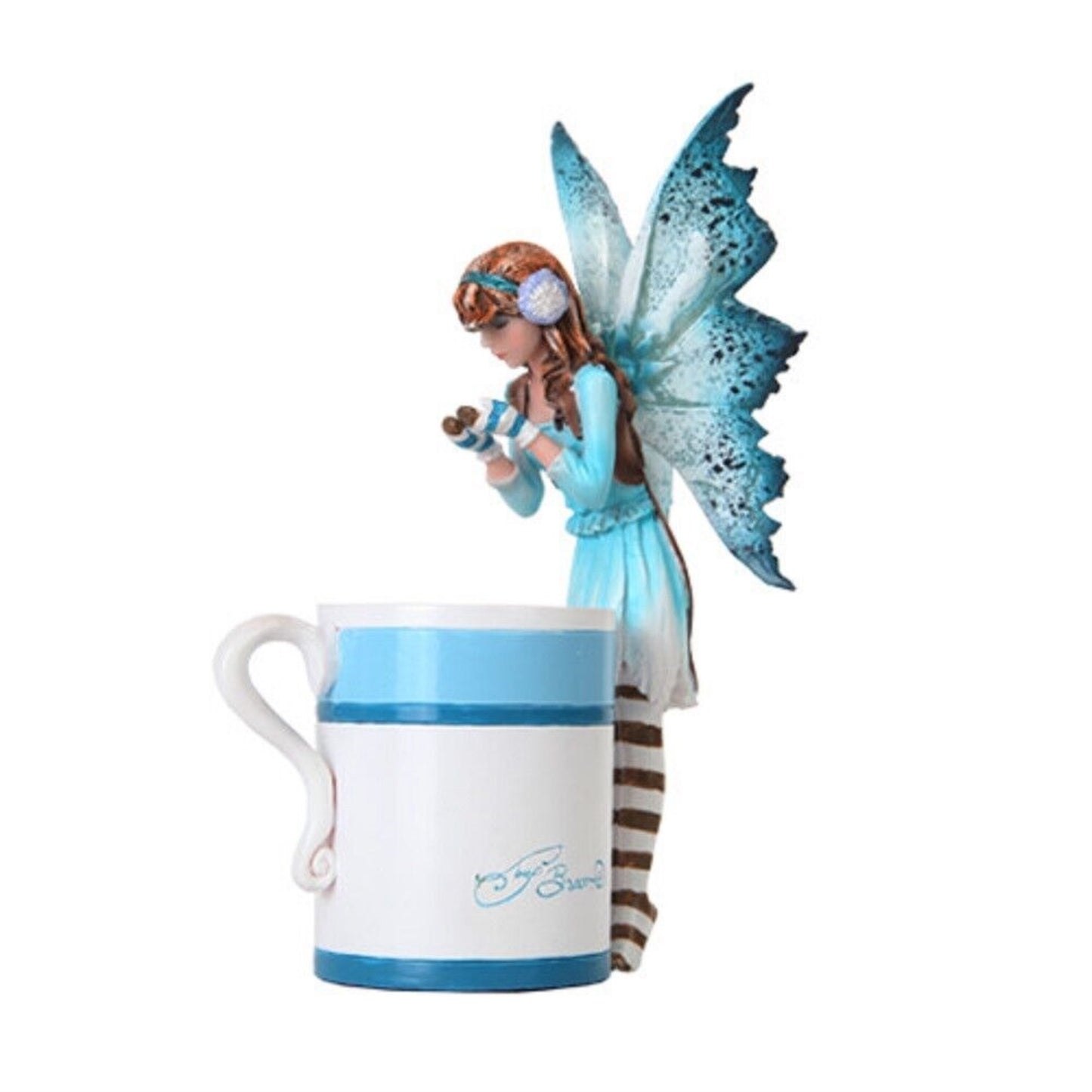 Amy Brown Hot Cocoa Faery Fantasy Figurine 6.25 inch