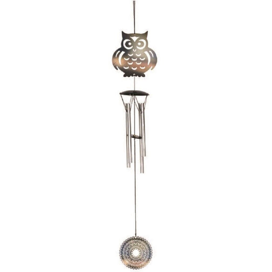 Spoontiques Owl Outdoor Garden Wind Chime 18 inch