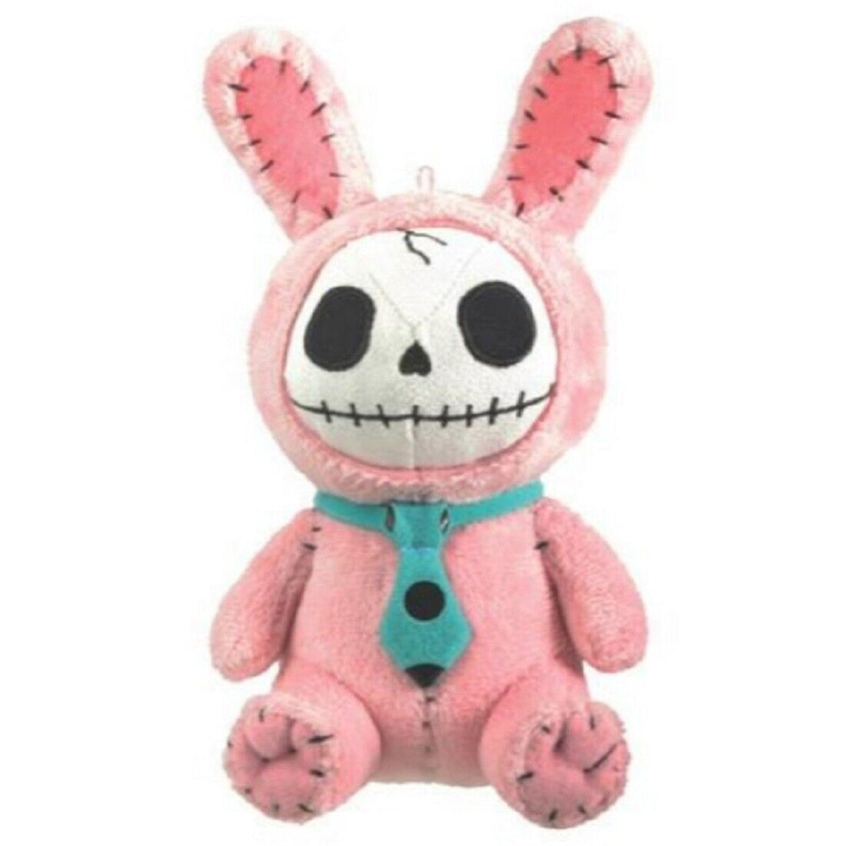 Furrybones Small Pink Bun Bun Skellies Skeleton in Bunny Costume Plush