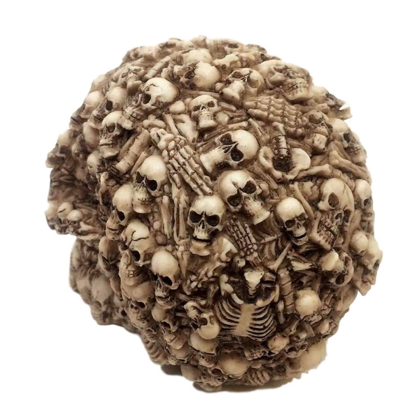 Boneyard Skull with Human Skulls Halloween Figurine 5 inch