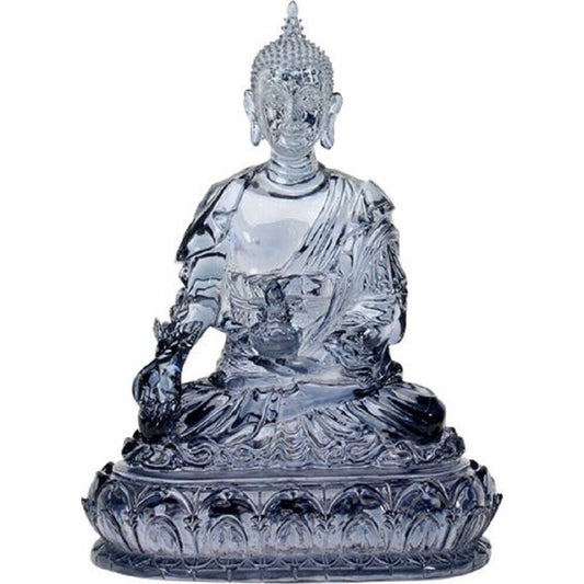 Blue Colored Medicine Buddha Religious Shrine Decorative Statue Figurine 6 inch