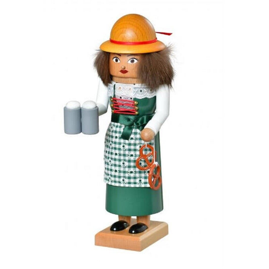 KWO Wirtin Innkeeper Landlady German Wood Christmas Nutcracker Germany 11 Inch