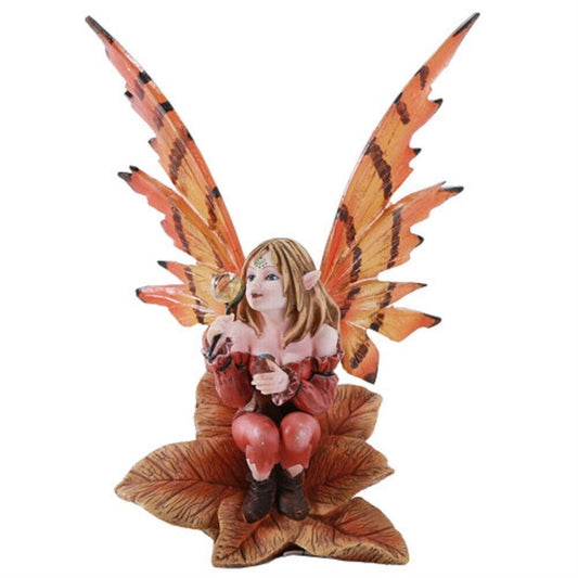 Fairy Garden Autumn Fairy Blowing Bubble Decorative Mini Garden Figurine 5.75 inch