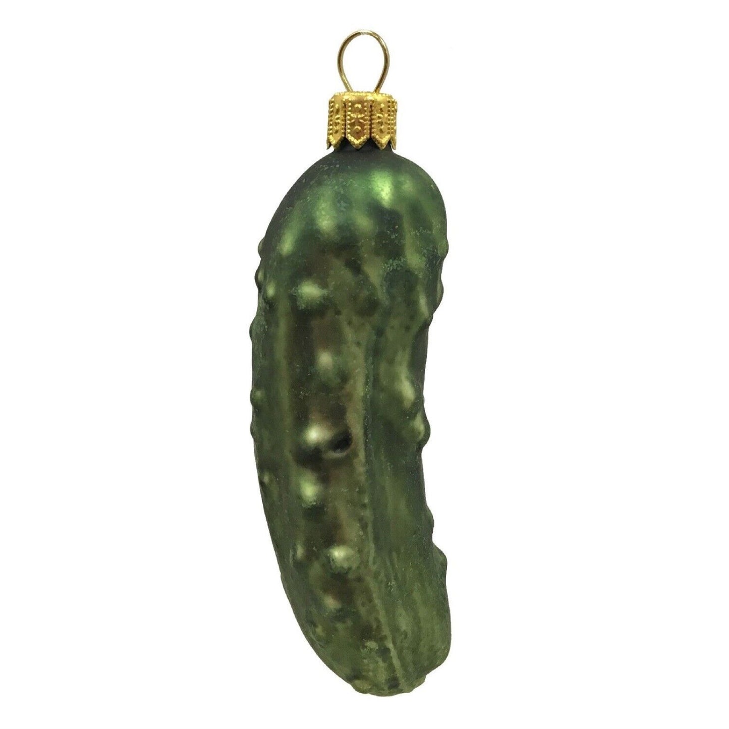 Pinnacle Peak Trading Cucumber Pickles Polish Glass Christmas Ornament Food Decoration Set of 2