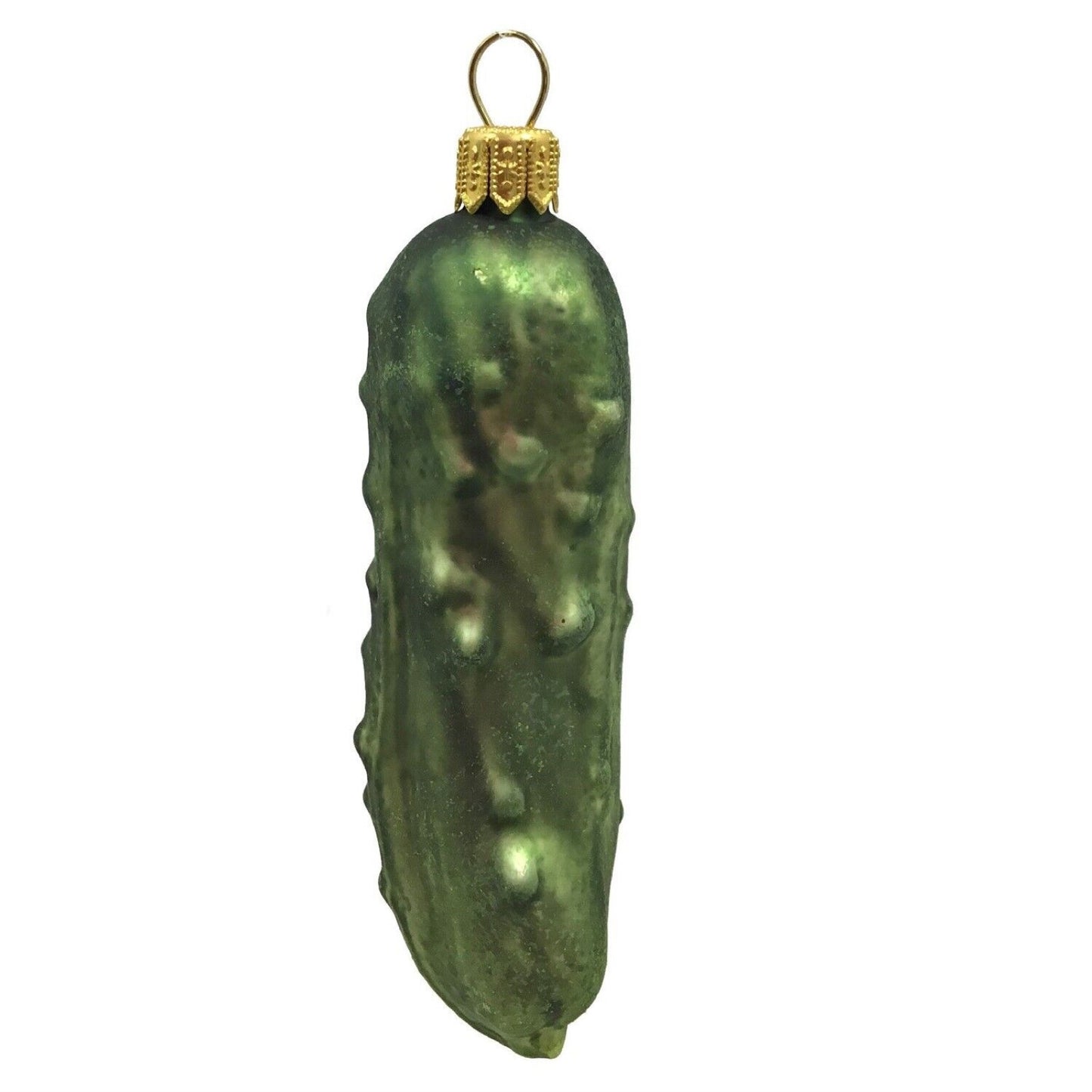 Pinnacle Peak Trading Cucumber Pickles Polish Glass Christmas Ornament Food Decoration Set of 2