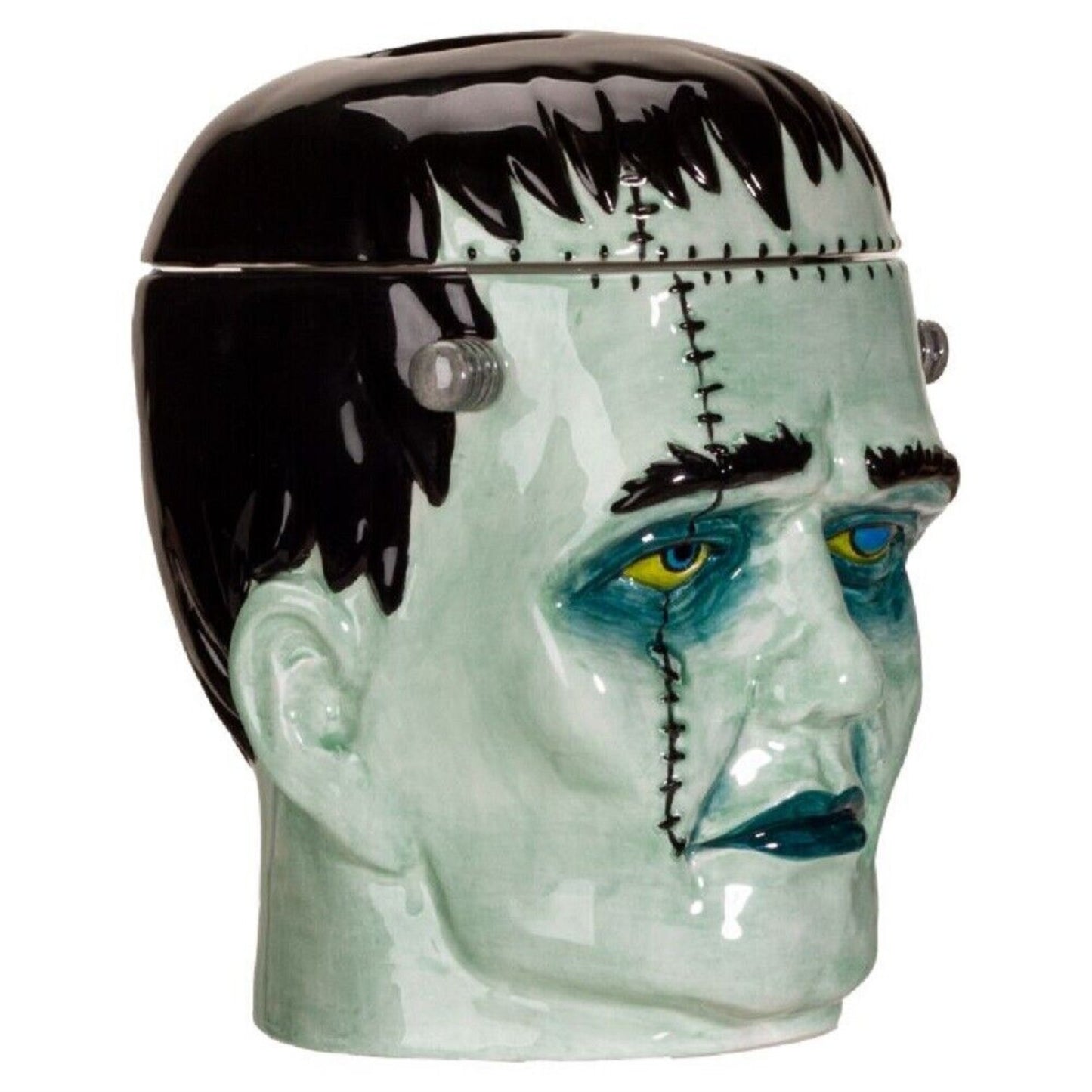 Frankenstein Head Ceramic Cookie Jar
