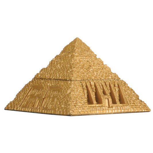 Ancient Egyptian Pyramid Gold Jewelry Trinket Keepsake Box 3 inch