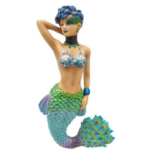 December Diamonds 55-55171 Sapphire Mermaid Resin Ornament