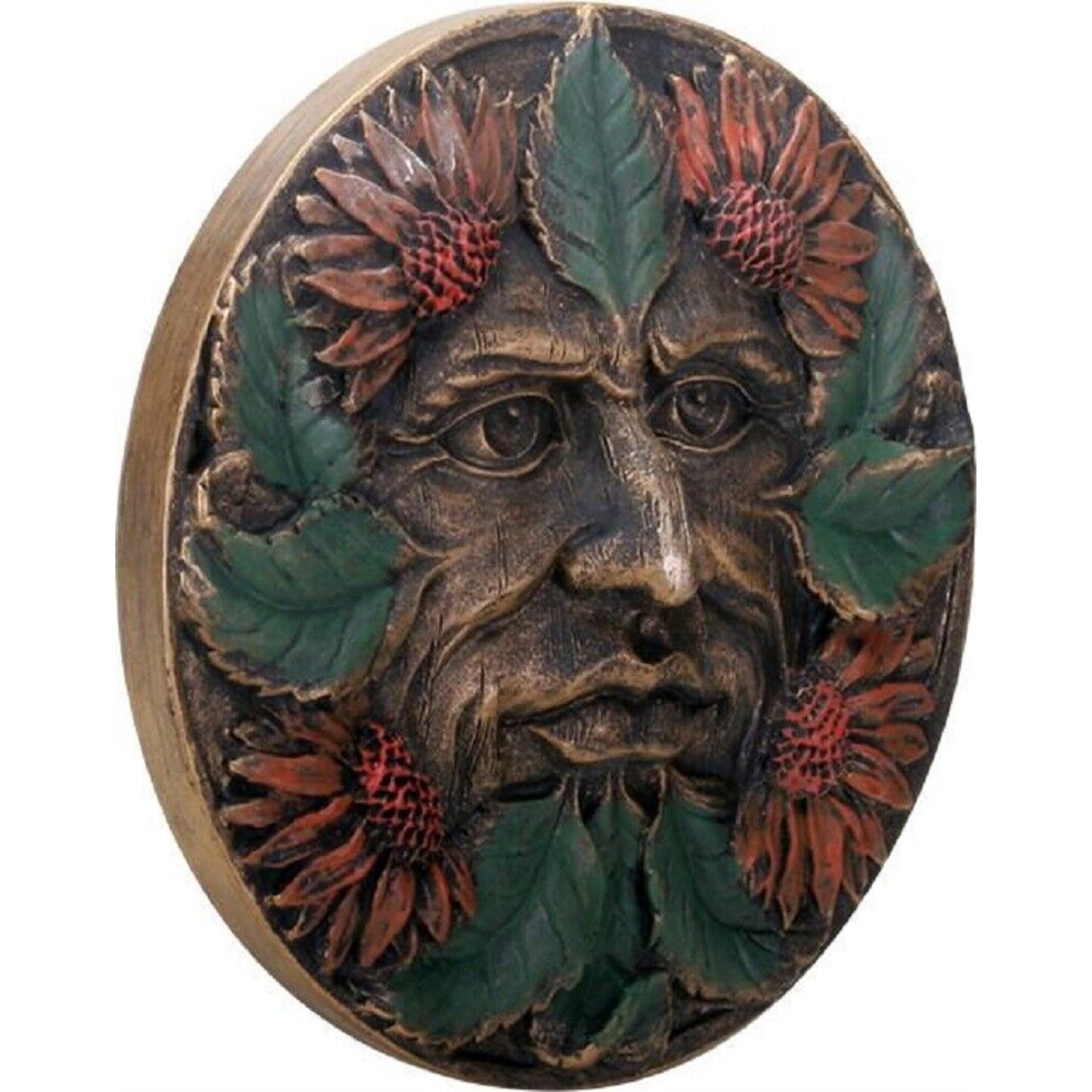 Greenman Wall Plaque Summer Collectible Figurine 5.5 inch