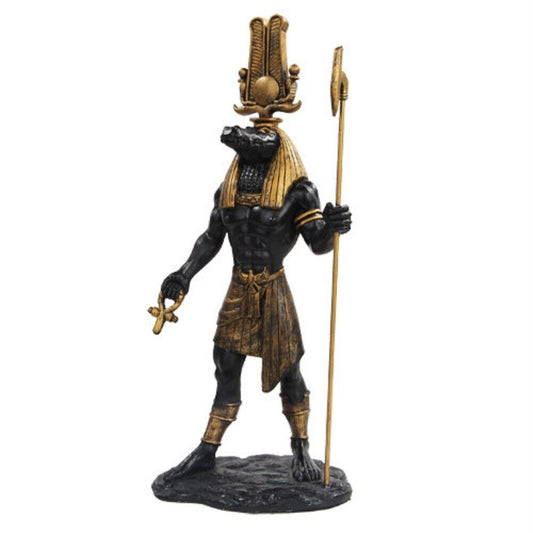 Egyptian Sobek Mythological God Resin Statue Figurine 11 inch