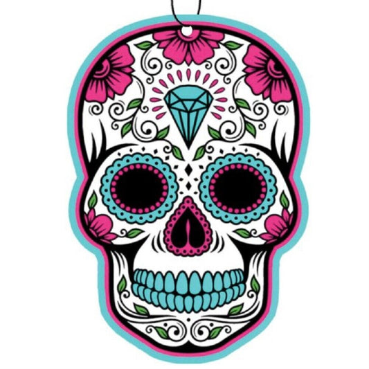 Spoontiques Day of the Dead Sugar Skull Calavera Air Freshener 3 Pack New Car Scent