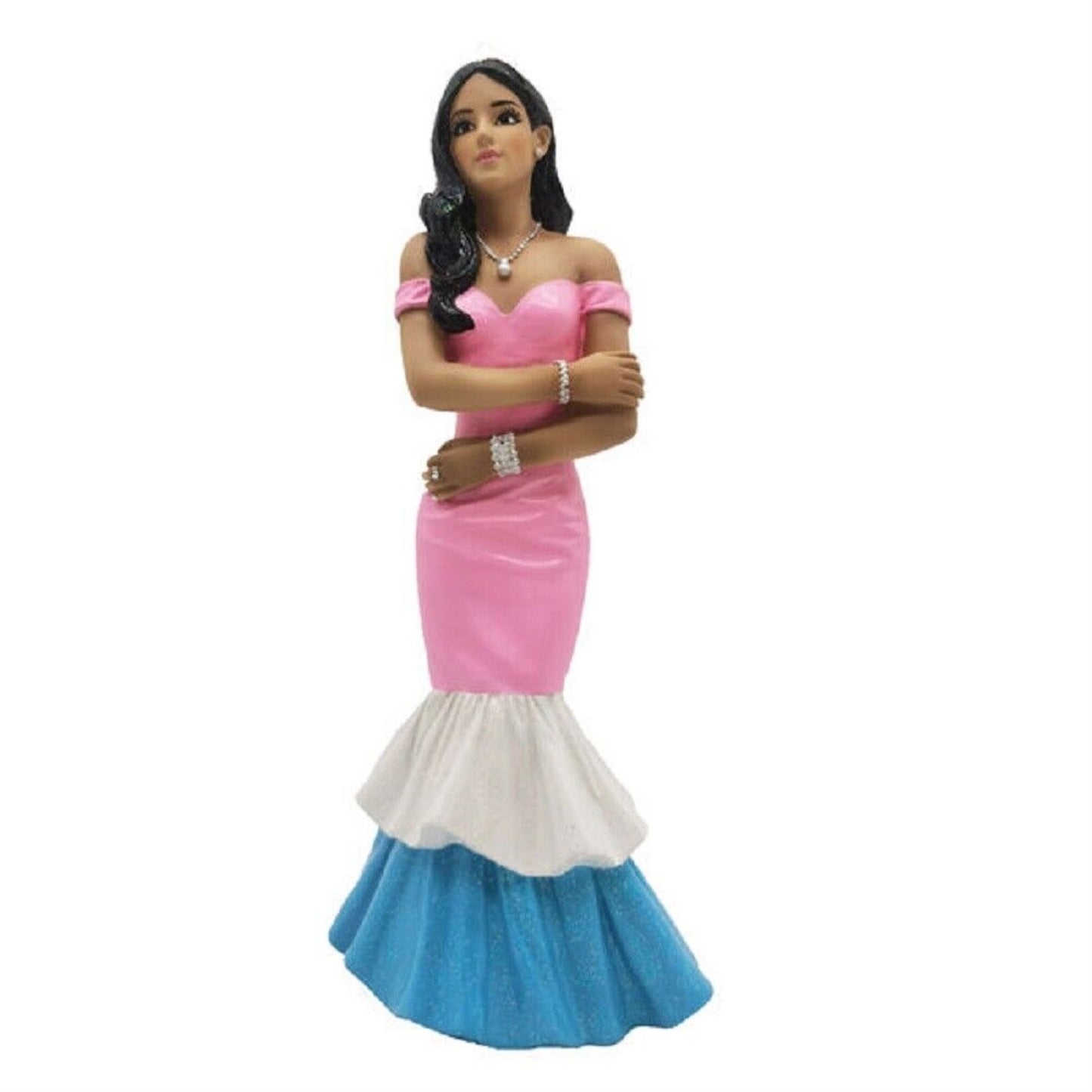 December Diamonds 55-55180 Trans Woman Mermaid Resin Ornament