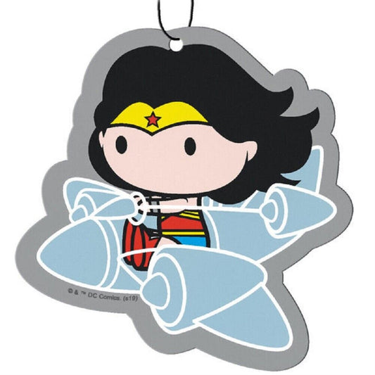 Spoontiques DC Comics Wonder Woman in Invisible Jet Air Freshener 3 Pack New Car Scent