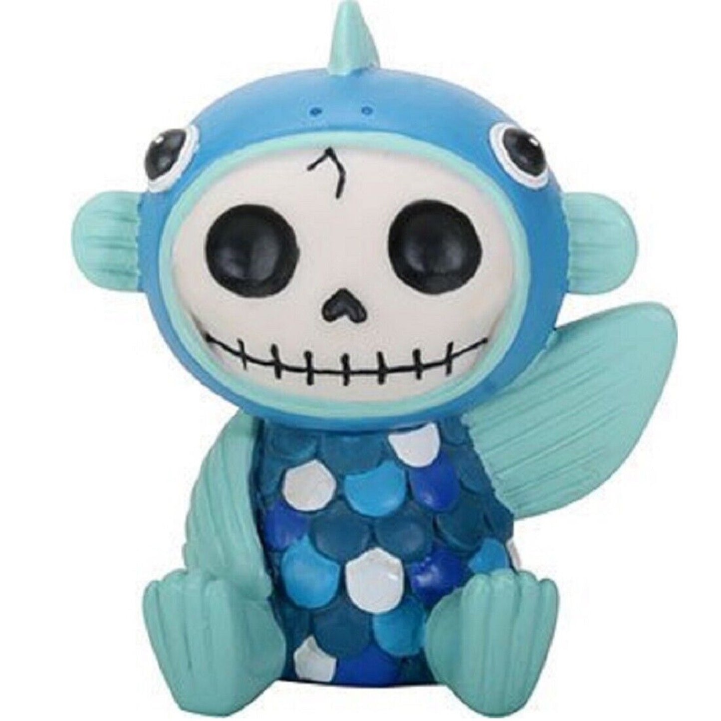 Furrybones Fishgerald Skeleton in Fish Costume Figurine Statuette Decoration