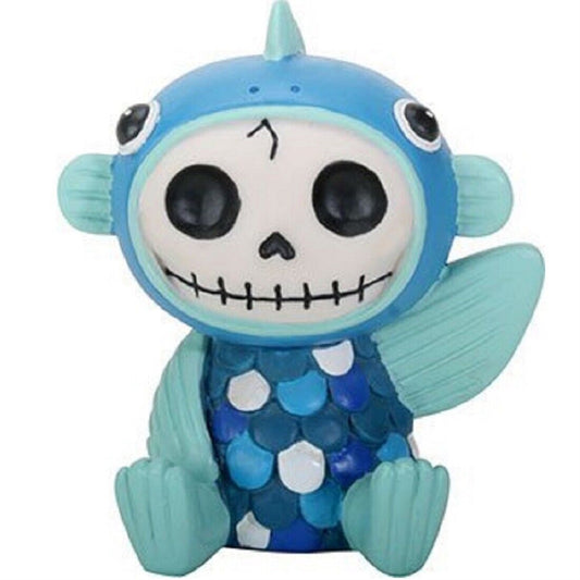 Furrybones Fishgerald Skeleton in Fish Costume Figurine Statuette Decoration