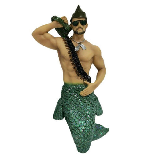 December Diamonds Fatigued Military Merman Christmas Tree Ornament 5555161