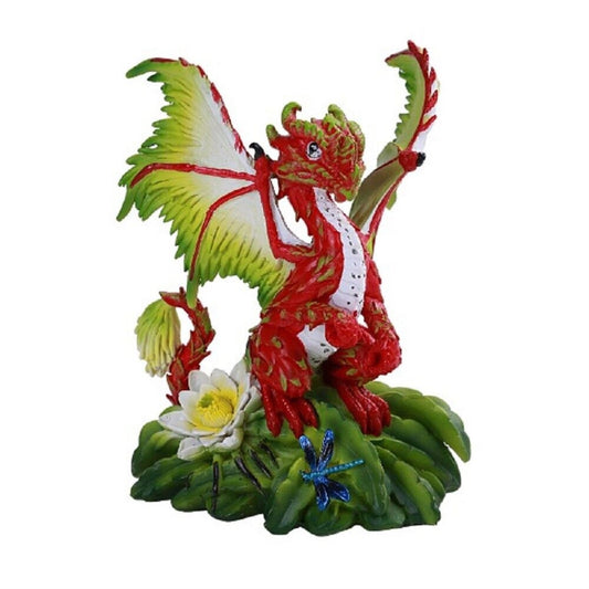 Fantasy Green Thumb Exotic Dragonfruit Dragon Statue Figurine 5 inch by Stanley Morrison