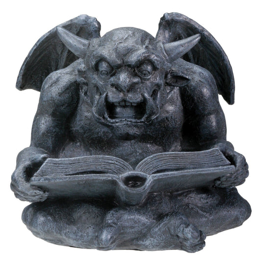 Gargoyle Reading a Book Medieval Statue Figurine Sculpture Statuette Decoration 5.5 inch