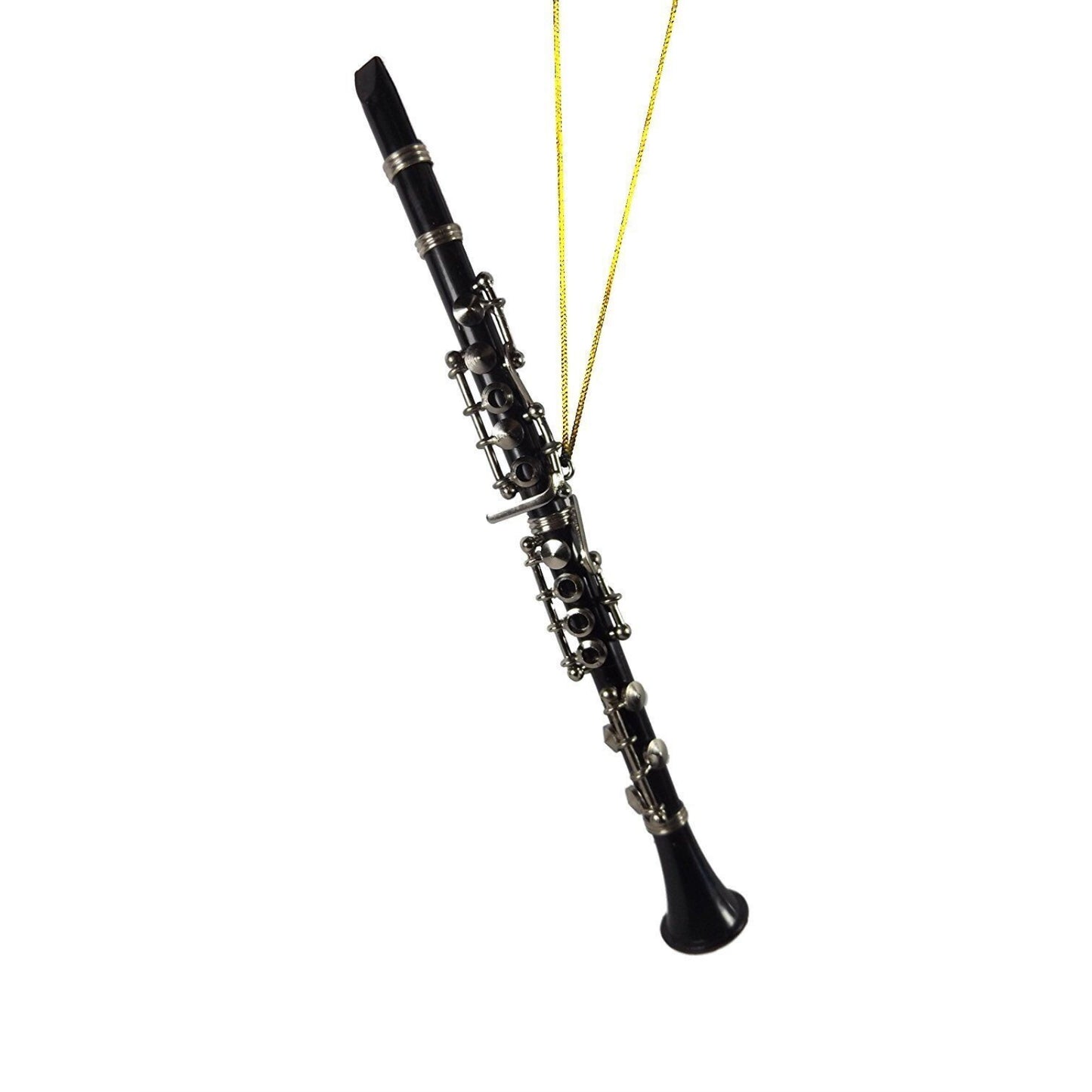Broadway Gifts Black Clarinet Christmas Tree Ornament Decoration 6 inches