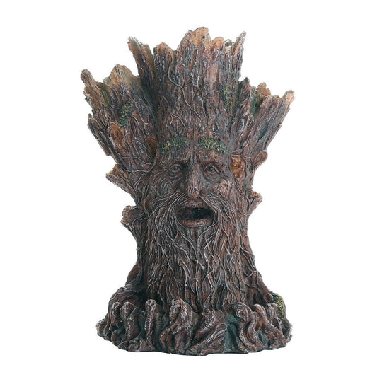 Whispering Forest Mystic Greenman Tree Spirit Backflow Incense Holder 7 inch