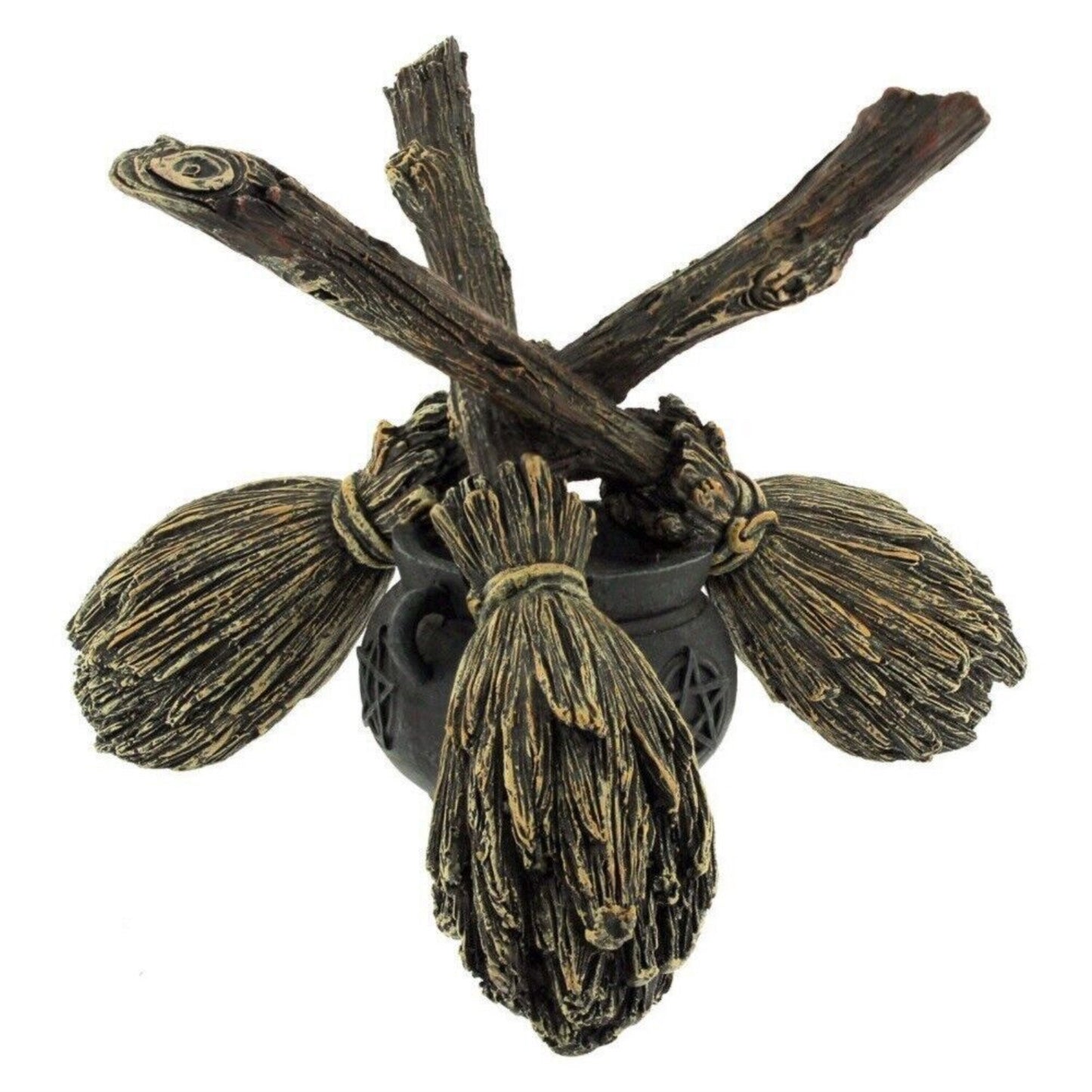 Broomstick and Cauldron Witchcraft Gazing Crystal Ball Wiccan Witch Halloween