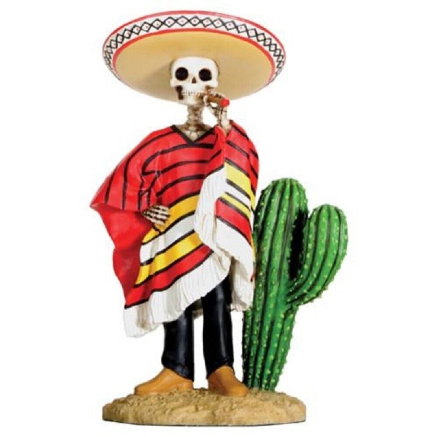 Bandito Mexican Bandit with Cigar Skeleton Outlaw Figurine 5.75 inch