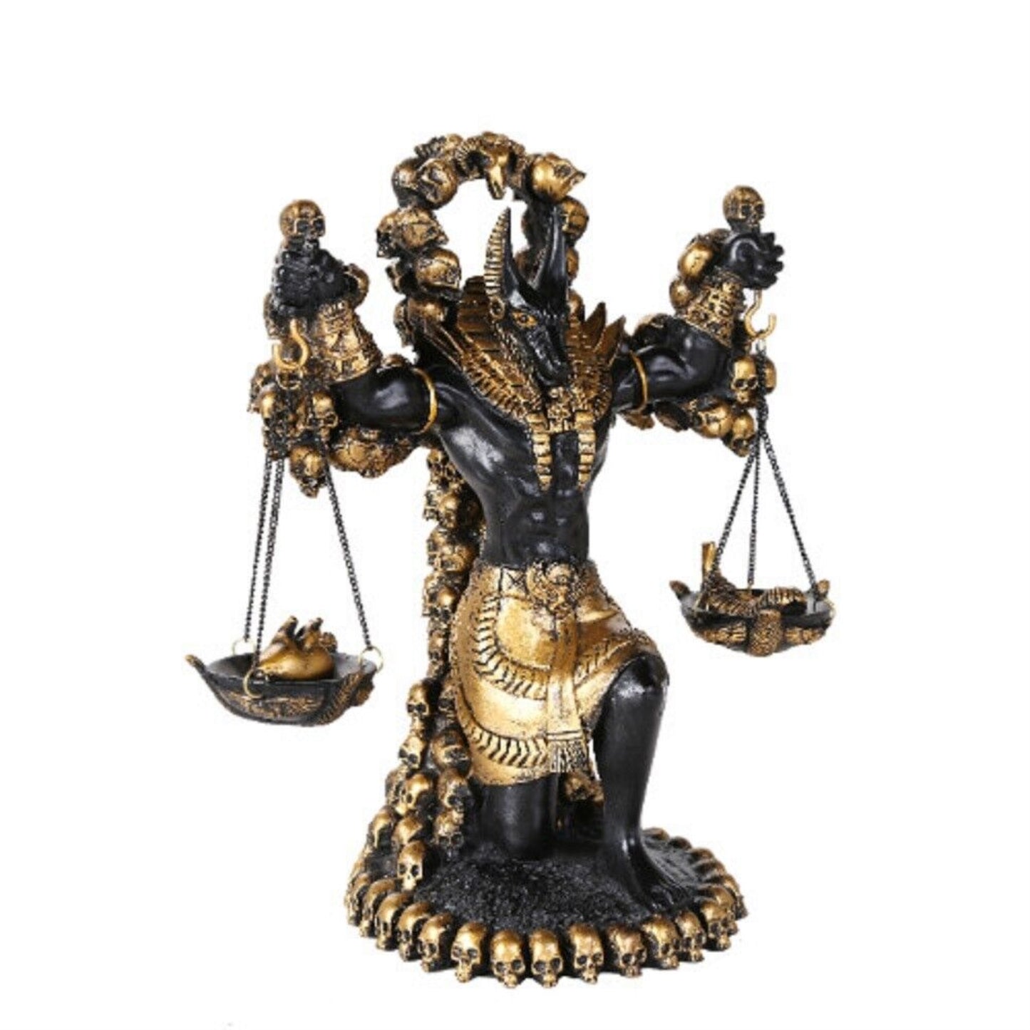 Ancient Egyptian God of Underworld Anubis Guardian of Scales Figurine 8.5 Inches