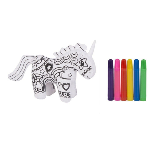 Ganz Unicorn 7 Inch Plush Stuffed Animal Mini Coloring Kit