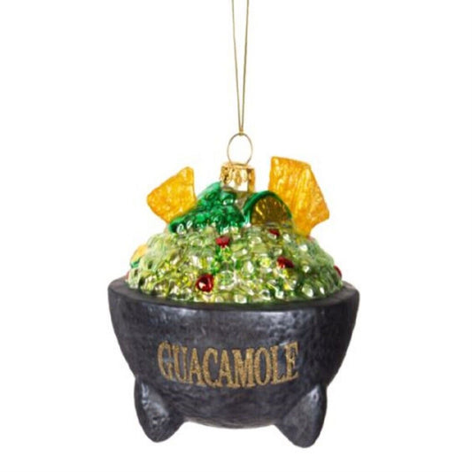 Ganz Guacamole Glass Christmas Ornament 3.6 Inch Multicolor