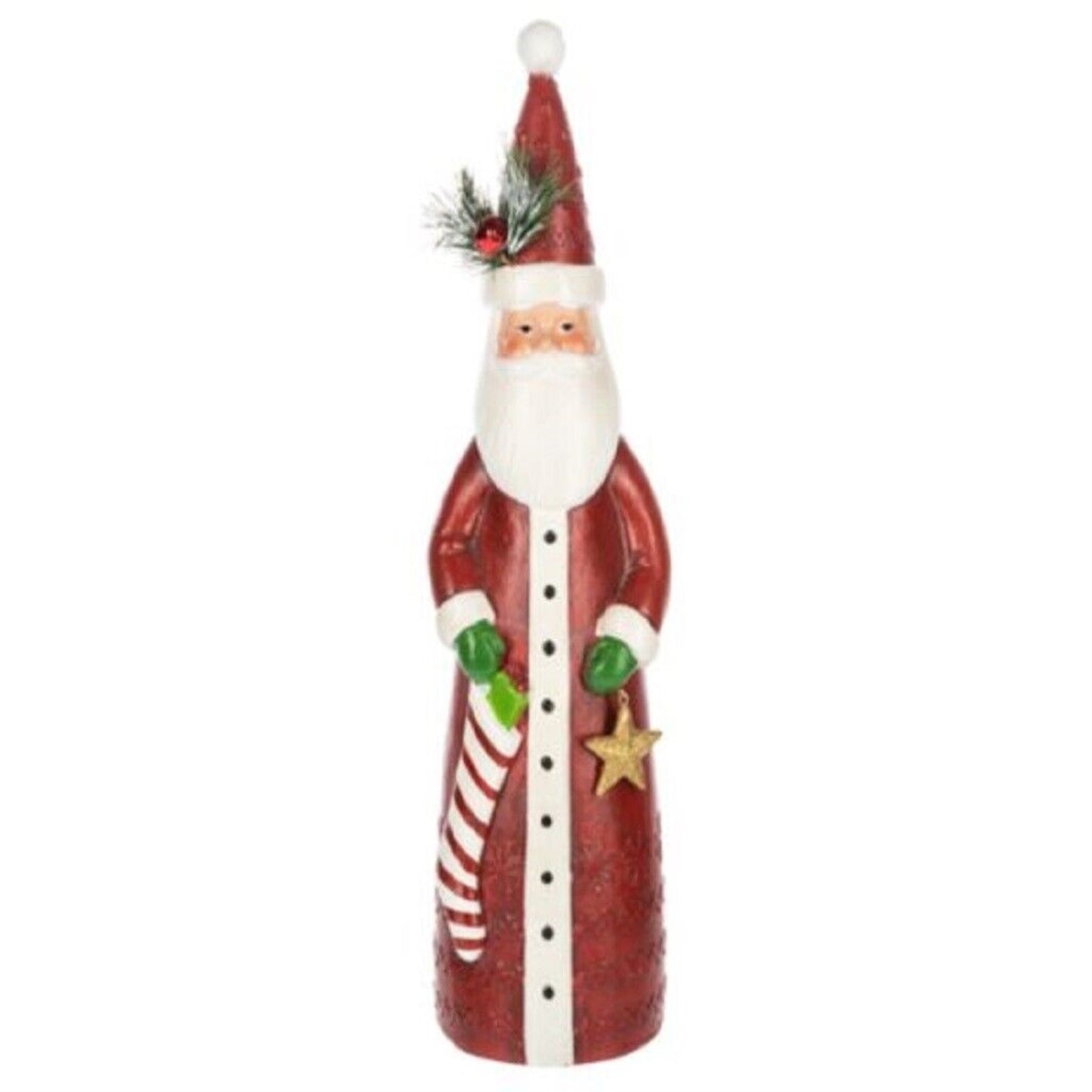 Ganz Christmas Wishes Red Santa Claus Resin Figurine 15.7 Inch