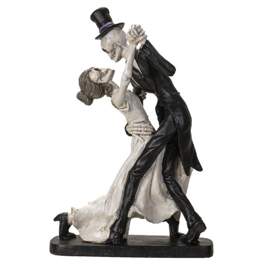 Love Never Dies Dancing Skeleton Couple Figurine 12 Inch