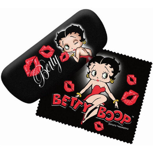 Betty Boop Smooches Eyeglass Case with Lens Cloth