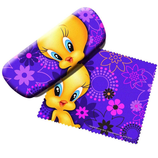 Looney Tunes Tweety Bird Eyeglass Case with Lens Cloth