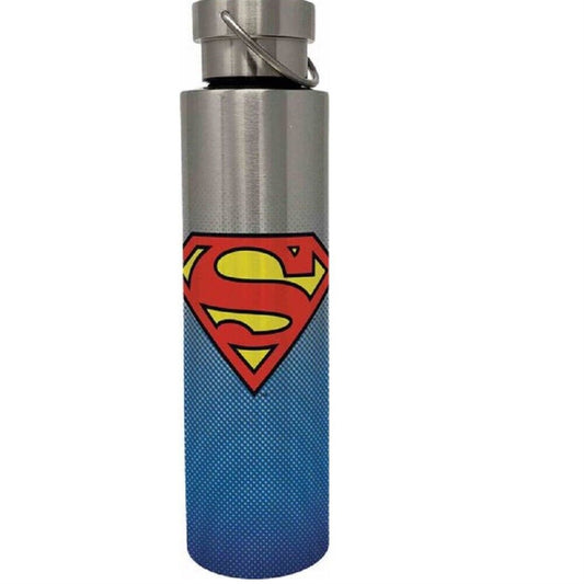 Spoontiques DC Comics Superman Logo Stainless Steel Bottle with Twist Lid 24 ounces