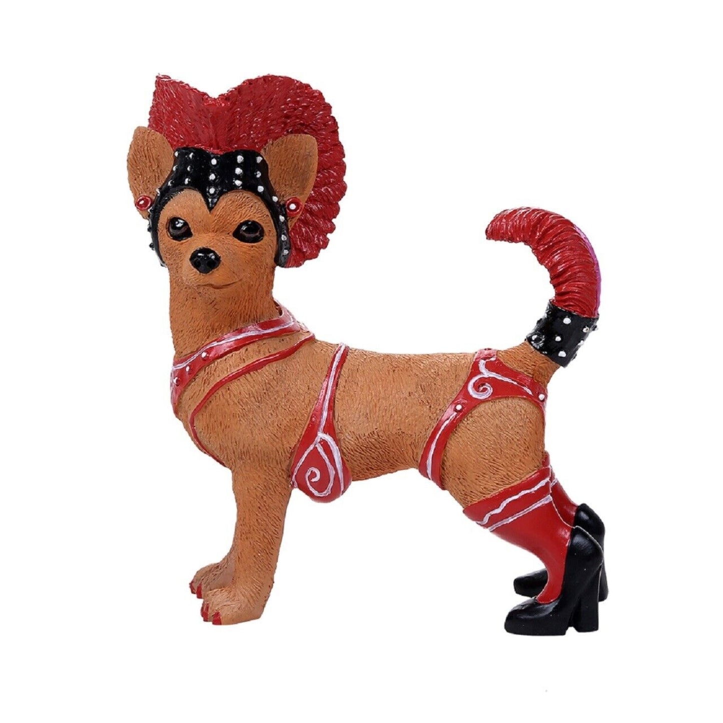 Adorable Carnival Showgirl Chihuahua Collection Cute Chihuahua in Costume Dog Figurine 4.5 x 4 inch