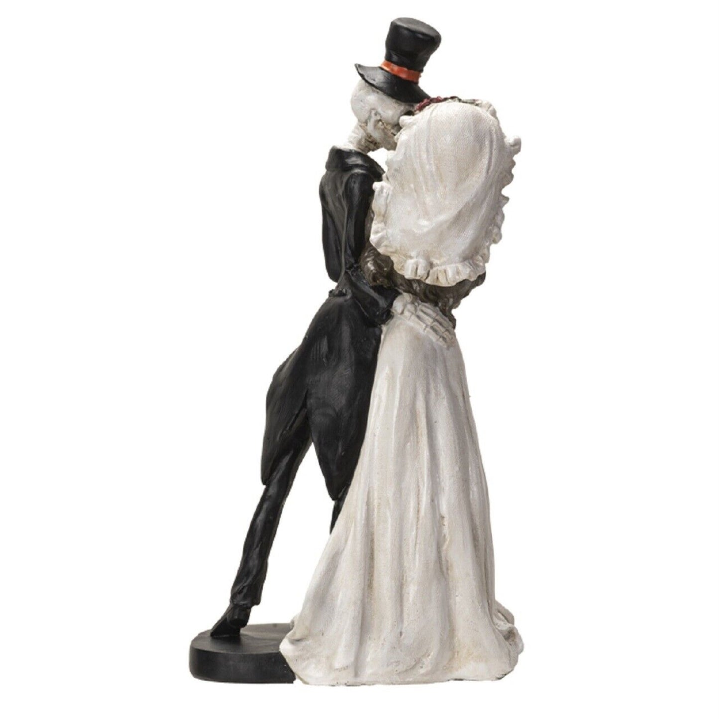 Love Never Dies Married Wedding Skeleton Couple Figurine 12.8 Inch